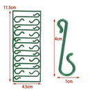 1set 10X S Shaped Hook Plastic Hanging Hooks Hangers Ornament For Christmas D5N4