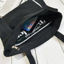 New Women's Casual Lace-up Canvas Tote Bag Female Canvas Shoulder Bags cros