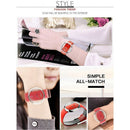 Dom Luxury Fashion Casual Crystal Unique Hollow Quartz Watch Leather Sports