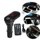 Wireless In-Car Bluetooth FM Transmitter MP3 Radio Adapter Car Kit USB C WFX