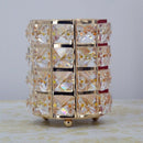 Decorative Crystal Jar Bottle For Dresser Rock Crystal Pen Container Orname