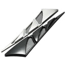1 Pair ABS Universal Car Decorative Air Intake Side Flow Hood Vent Cover St