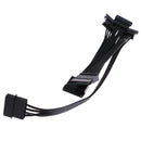 15pin SATA 1 Male To 5 Female Splitter Hard Drive HDD SSD Power Adapter Cabl uW