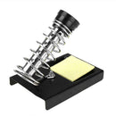 Soldering Iron Stand Metal Solder Iron Support Station Holder Base + Sponge