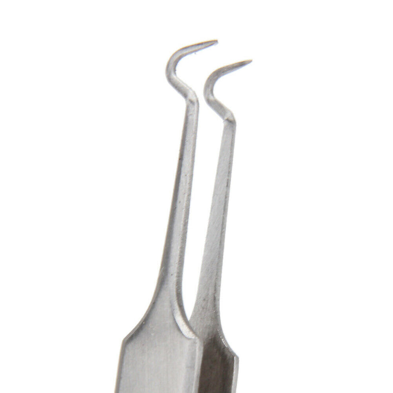 Stainless Steel Sharp Elbow Acne Needle Blackhead Pimples Remover Forceps