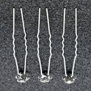 20 x Bridal Wedding Pins Rose Flower Crystal Hairpin Women Jewelry Hair Clip FT