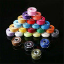 25pcs Sewing Thread Set with Plastic Bobbins Sewing Machine Spools Case H7