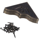 35mmx35mm Gift Case Box Table Corner Brackets Protector Guards 8 Pcs L1H5