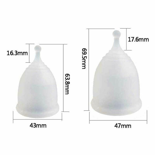 Anytime Women Medical Grade Silicone Anti Leakage Menstrual Period Cup L Tr V3W6