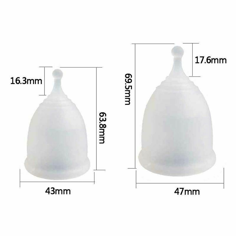 Anytime Women Medical Grade Silicone Anti Leakage Menstrual Period Cup L Tr V3W6