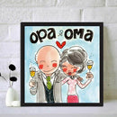 5D DIY Full Drill Diamond Painting Enjoying Couple Cross Stitch Embroidery A
