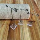 3pcs Earrings Necklace Jewelry Display Rack Metal Stand Organizer Holder