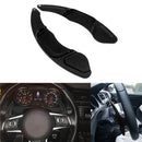 1Pair Black Steering Wheel Shift Paddle Blade Shifter Extension for VW Golf 7