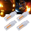 7443, T20 Led Bulbs Amber Yellow 900 Lumens Super Bright Turn Signals Light Q5R2