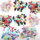 5000Pcs Mixed Nail Art DIY Glitter Heart Star Flower Sequins Stickers Decals 3mm