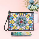 DIY Mandala Special Shaped Diamond Painting Wristlet Wallet Women Clutch