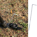 8pcs Camping Stake Nail Metal Steel Tent Hook Peg Hiking Survival Tool