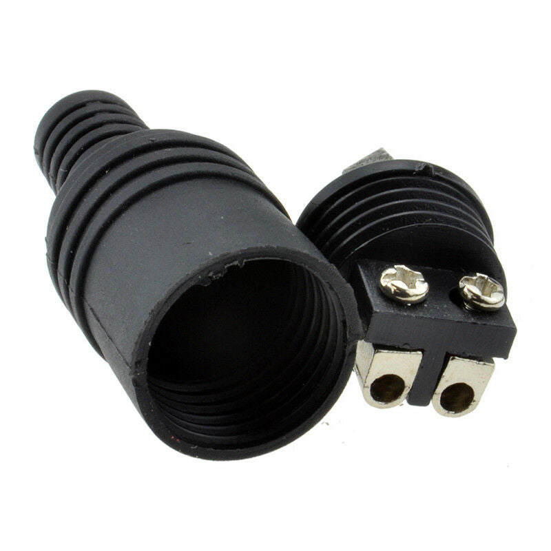 2 pin DIN Plug Speaker and HiFi Connector Screw Terminals [2 Pack]   Z