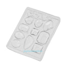 1pc Crystal Silicone Mold Earrings Pendant Jewelry Making Mould Necklace Tool
