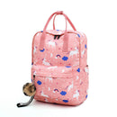 Cute Pony Print Backpack Women Casual Rucksack Girls School Bag (Pink)