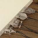 Creative Hollow Metal Straight Measure Ruler Diary DIY Bookmark Stationery