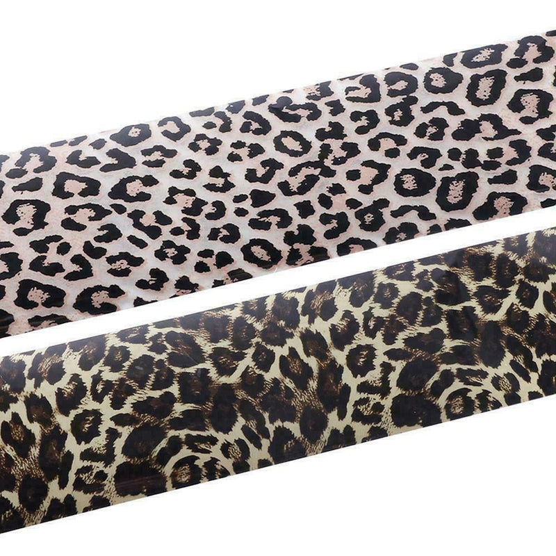 4pcs Leopard Print Nail Art Stickers Transfer Foil Decor Decals Accessories X6Z9
