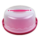 Round Cake Carrier Handheld Plastic Pastry Storage Holder Dessert Container