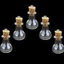 10x Mini Wishing Glass Bottles Cork Potion Vials Fashion Necklace Pendant Dlwo