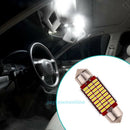 36mm 27SMD DC 12V Auto Car Interior White LED Light Decoding Reading Lamp Bulbs