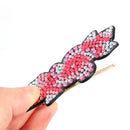 3pcs DIY Full Drill Diamond Painting Hair Clip Women Girls Flower Hairpin