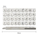 36 Pcs Stamp Letter Number Stamp Punch Set Hardened Metal Wood Leather Punc V6E9