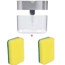 2-in-1Sponge Rack Dispenser Soap Dispenser And Sponge Caddy 13 Ounces
