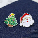 8pcs Christmas Brooch Pins for Women, Multi-Colored Ally Crystal Enamel Jewelry