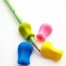3pcs Silicone Gel Pencil Aid Grip Right Pen Left Handed Handwriting Stationer
