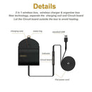 Qi Car Wireless Charger Box-Qi Fast Phone Charger Wireless Charging Pad Sta