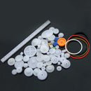 1 Set Type Plastic Shaft Single Double Reduction Crown Worm Gears_Robot