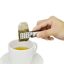 Stainless Steel Tea Bag Clip Ice Block Food Clamp Tong Folder Squeezer Tool A