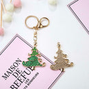 DIY Full Drill Diamond Painting Christmas Tree Keychain Necklace Pendants