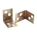 Metal Shelf Support 90 Degree Right Angle Bracket 12pcs Brass Tone