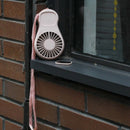 Mini Portable Fan Cute Cartoon Small Fan Handheld Charging Fan With Mirror