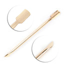 Dual-ended Nail Cuticle Pusher Remover Stainless Steel Manicure Nail Art Tool R+