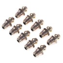 10PCS 1/4-28 Drive Type Taper Thread Straight Grease Zerk Nipple Fitting Z
