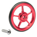 2 Pieces Alloy Bike Easy Wheels Folding Bicycle for Brompton Wheel Red+Black