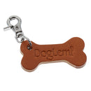 Premium Bone Shaped Pet Aluminum ID Tags Keychain - Dogs Cats Necklace Collar