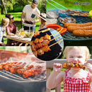 5pcs BBQ Grill Mats Heavy Duty Non-stick Reusable PTFE Baking Mats Black