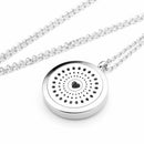 Aromatherapy Essential Oil Diffuser Necklace 316L Stainless Steel Locket Pe Q2L8