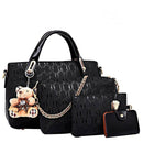 Women's Shoulder Bag Set - Black W5S8