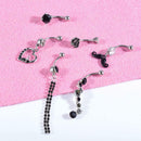 Belly Button Dangle Rings Crystal Jewelry Barbell Navel Ball Bar Body Piercing w