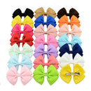 20pcs Baby Kids Girls Grosgrain Ribbon Bow Hair Clip Hairpin Alligator Clips  MO