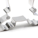 christmas reindeer head cookie cutter biscuit metal mold tool stainless steelV3